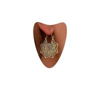 Atentuyi Pendientes Flor Mandala Pendientes Gitanos Oro Pendientes Tribal Vintage Pendientes Colgante Filigrana Pendientes Chandelier Pendientes Huecos Retro Pendientes Boho Joyeria Mujeres Y Niñas