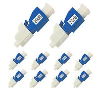 Atenuador de fibra óptica LC de 10 piezas, convertidor de atenuación de señal de fibra, conector LC inserta solo modo (LC-UPC, 20dB)