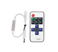 Atenuador monocromático, controlador de tira de luz LED, señal de voltaje de 5V24V, mini controlador de 11 teclas, atenuador LED RGB(Mini10-keyrgbcontrollerdc)