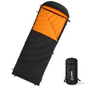 ATEPA Cocoon Hug Saco de dormir de plumón 650 FP, 0 grados (Comfort 7 ℃/límite 2 ℃), portátil, ultraligero, compacto para 3 estaciones, resistente al agua, con saco de compresión, para camping