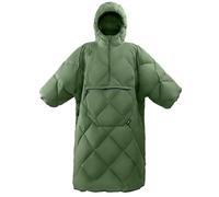 ATEPA Manta De Camping Ligera con Capucha, Impermeable Y Cortavientos, Poncho Portátil para Exterior con Bolsillos, Ideal para Viaje, Caza Y Aventuras, Multifuncional, 145x115cm, 0,65kg