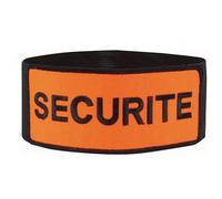 ATEQ UNIFORME Brazalete de Seguridad - Bordado en Color Naranja Alta Visibilidad - Cierre de Velcro - 50 cm - Accesorio Profesional para Eventos