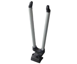 Atera 08223 Portarruedas Delantero para Giro Speed, Aluminio Plata, Suplemento para portaequipajes de Coche Bicicleta de Carretera o Mountain Bike