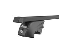 Atera 048422 Portaequipajes de Techo para turismos Signo RTD - Perfil Cuadrado de Acero Negro - para turismos con Barras de Techo - 122 cm
