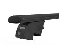 Atera Barras de Techo Coche Signo RTD, Aluminio Negro, 110 cm | Portaequipajes ligero para coches con railes sobre el techo, perfil aero de aluminio, 048610