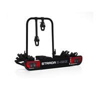 Atera 022698 Road E-Bike Carrier, portabicicletas de Coche con Luces traseras - para 2 Bicicletas - Black Edition