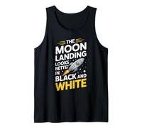 Aterrizaje Lunar engaño conspiración Falsa Encubrimiento Lunar engaño Camiseta sin Mangas