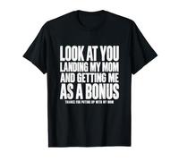Aterrizar a mi mamá y conseguirme como un Meme de Divorcio Divertido Adicional Camiseta gráfica económica