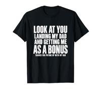 Aterrizar a mi papá y conseguirme como un Meme de Divorcio Divertido Adicional Camiseta gráfica económica