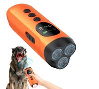 ATESON Disuasorio ultrasónico de ladridos de perro, dispositivo antiladridos de largo alcance de 50 pies para perros obstinados y vecinos, herramienta de entrenamiento de comportamiento recargable con