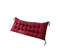 ATEUXOL Cojín de Asiento con Respaldo para Muebles de Exte Cabecero Lectura Almohadas corporales Silla Mesilla de Noche Sillón Lumbar Almohada Lectura Cuña Respaldo Hogar(Red,120x50cm)