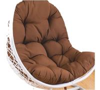 ATEUXOL Cojín de Asiento con Respaldo para Muebles de Exte Hamaca Duradera for Exteriores, cojín for Silla Tipo Huevo, for Asiento, for Columpio, for Respaldo, for de Mecedora(Brown)