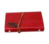 ATEUXOL Cuaderno de Viaje Vintage de Cuero Cuaderno de hojas Retro for escuela y oficina, libreta papelería, diario, literatura, cuaderno notas cuero PU, planificadores diarios viajero, 1 ud(Color2)