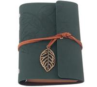 ATEUXOL Cuaderno de Viaje Vintage de Cuero Cuaderno de hojas Retro for escuela y oficina, libreta papelería, diario, literatura, cuaderno notas cuero PU, planificadores diarios viajero, 1 ud(Color1)