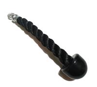 ATEUXOL Cuerda para Tríceps en Polea Cuerda de dominadas for tríceps Alta Resistencia 35 cm con Gancho a presión, Accesorio Fitness for máquina Cable, Cuerda for Gimnasio en casa