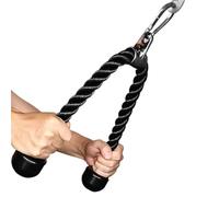ATEUXOL Cuerda para Tríceps en Polea Máquina de dominadas for tríceps con Cuerda for Ejercicios Fitness en casa, máquina asa for bíceps, Espalda y Hombros(70CM)