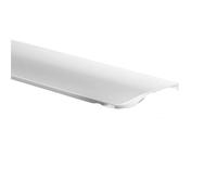 ATEUXOL Manija de Puerta Empotrado El gabinete de aluminio invisible 80mm-1200m m maneja los tirones curvos-sellados del guardarropa la barra, sin perforación(Warm White,300MM)