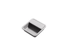 ATEUXOL Manija de Puerta Empotrado Manija oculta de puerta corredera moderna, tiradores muebles con hebilla incrustada ranurada, tirador armario oculto(Light Gray 57mm)