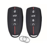 ATFIGII 2 fundas para llavero compatibles con Chery Omoda 5 Tiggo 7 Tiggo 8 pro Tiggo 9 para Jaecoo 7 para EBRO S700 funda de silicona Funda Llaves llavero 4 botones (rojo)