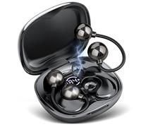 ATFKZADV Auriculares Oreja Abierta Bluetooth 5.4 con Bajo Profundo Y Llamada Clara, Cascos Inalámbricos Bluetooth Deporte Súper Cómodos Sin Profundizar En El Canal Auditivo, para Running y Gimnasio