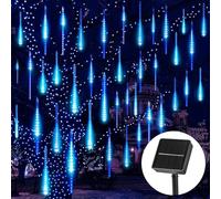 ATFKZADV Guirnalda Luces Solar Meteoros Lluvia Luces Exterior con Larga Duración 24-48 Horas，Luces de Ducha de Meteoritos IP65 Impermeables para Árbol de Navidad Jardín Patio Bodas Fiesta