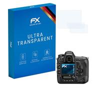 atFoliX Lámina Protectora de Pantalla compatible con Nikon D6 Película Protectora, ultra transparente FX Protector Película (Set de 3)