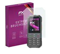 atFoliX Lámina Protectora de plástico Cristal compatible con Hammer H 6 LTE Película Vidrio, 9H Hybrid-Glass FX Protector Pantalla Vidrio templado de plástico