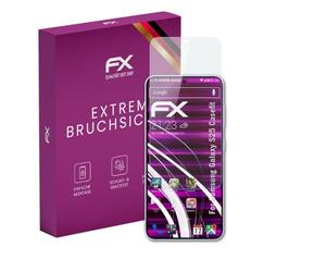 atFoliX Lámina Protectora de plástico Cristal compatible con Samsung Galaxy S25 Casefit Película Vidrio, 9H Hybrid-Glass FX Protector Pantalla Vidrio templado de plástico