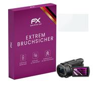 atFoliX Lámina Protectora de plástico Cristal compatible con Sony FDR-AX53 Película Vidrio, 9H Hybrid-Glass FX Protector Pantalla Vidrio templado de plástico