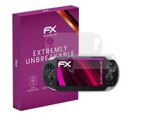 atFoliX Lámina Protectora de plástico Cristal compatible con Sony PlayStation Vita Película Vidrio, 9H Hybrid-Glass FX Protector Pantalla Vidrio templado de plástico (Set de 1)