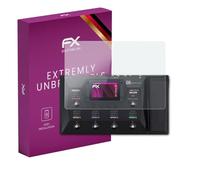 atFoliX Lámina Protectora de plástico Cristal compatible con Zoom G6 Película Vidrio, 9H Hybrid-Glass FX Protector Pantalla Vidrio templado de plástico