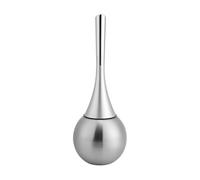 ATFVRXBEO Compatible Con Cepillo De Inodoro, Creativo Juego De Soporte For Cepillo De Limpieza De Inodoro Con Base De Acero Inoxidable, Accesorio Universal For WC.(Silver)