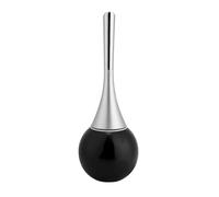 ATFVRXBEO Compatible Con Cepillo De Inodoro, Creativo Juego De Soporte For Cepillo De Limpieza De Inodoro Con Base De Acero Inoxidable, Accesorio Universal For WC.(Black)