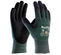 ATG 34-8443 MaxiFlex Cut - Guantes de protección contra cortes (talla 10), color verde y negro