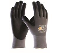 ATG 34-874 MaxiFlex Ultimate - Guantes de montaje (5 pares, 5 unidades), color gris y negro