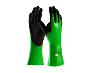 ATG 56-635 - Guante MaxiChem Cut, resistente a los productos químicos, color verde/negro, talla 8