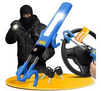 ATG Bloqueo Volante Coche - Antirrobo Coche, Antirrobo Volante & Barra Antirrobo para Auto, SUV, Van, Furgoneta y Autocaravana - Acero Endurecido, Protección Antitaladro