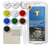ATG® Kit 13 Piezas para Arreglar Asientos y moquetas de Coche - Parchea roturas, Cortes y Agujeros - Tela Acolchada para Interior de Auto