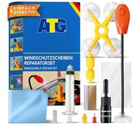 ATG® Kit Reparación Parabrisas con Lámpara UV - Reparador de Parabrisas y Reparador Cristal Coche, Resina Parabrisas para Impactos y Grietas, Arreglar Cristal Fácil DIY