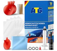 ATG® Kit Reparación Parabrisas - Reparador de Parabrisas y Reparador Cristal Coche, Resina Parabrisas para Impactos y Grietas, Arreglar Cristal Fácil DIY