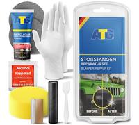 ATG Kit reparación parachoques negro - reparación plástico coche, arreglar arañazos y grietas, parachoques coche, moto y caravana