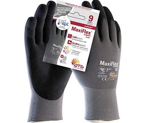ATG MaxiFlex UltimateTM Ad-Apt A42-874IND-T9 Guante, Talla 9, Gris/Negro