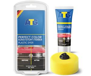 ATG® Renovador Negro para Superficies plásticas - Tratamiento Premium para Coche, Moto y camión - Acondicionador Suave para Interior y Exterior - Devuelve el Brillo Original