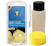 ATG Tinte para cuero beige - pintura para cuero y polipiel, cuero líquido reparador, tinte para zapatos, reparación de asientos coche y sofá