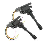 ATGCBCAUF Bobina de Encendido del Coche para Mitsubishi para Space Star para Lancer 1.6L para Mirage V 1.3 4Cyl 1.3L 1.8L MD361710 MD362903 Bobinas De Encendido con Enchufe De Cable Conector(2SET)