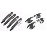 ATGCBCAUF Cubierta ABS Para Manija Puerta Coche Fibra Carbono Para Nissan Para Qashqai J12 2023-2024 Embellecedor Adhesivo (Handle and bowl)