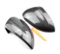 ATGCBCAUF Espejos Retrovisores Cubiertas Cubiertas De Espejo Retrovisor Lateral para VW para P&assat B8 Variant 2016-2019 Tapas De Cubierta De Espejo con Aspecto De Carbono(Carbon Look)