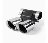 ATGCBCAUF Extremos Tubo Escape Coche para P&orsche 718 para Cayman 987 para Boxster Tubo De Escape Rectangular con Silenciador De Doble Salida Cola Tubo Escape(718 GTS Silver)