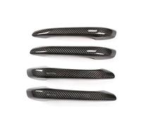 ATGCBCAUF Funda Manija Para Puerta Coche Para Porsche Para Cayenne 2018-2023: Cubiertas De Embellecimiento Para Manijas De Puertas Exteriores En Fibra De Carbono Auténtica