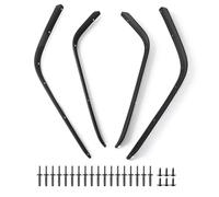 ATGCBCAUF Guardabarros para Jeep para Wrangler para JK 2007-2017 Guardabarros Delantero Trasero Extensiones De Bengalas Protector contra Salpicaduras De Coche Guardabarros Faldillas antibarro